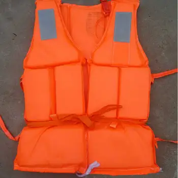 1 adet Turuncu Yararlı Önleme sel Yetişkin Köpük Yüzme can yeleği yelek + Düdük açık kurtarma yardım malzemeleri