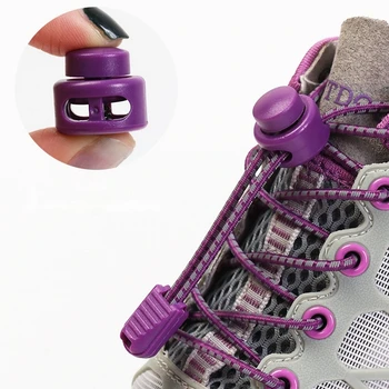 1 Çift Elastik Ayakabı Yansıtıcı İtme Bahar Kilit Hiçbir Kravat Ayakkabı Bağcıkları İçin Kullanılan Sneakers yürüyüş ayakkabıları Tembel Dantel Yuvarlak