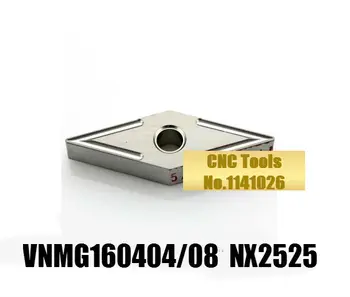 10 ADET VNMG160404 NX2525/VNMG160408 NX2525,karbür insert torna takım tutucu, CNC makinesi, sıkıcı bar
