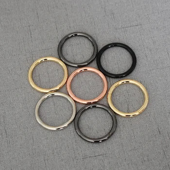 100 Adet / grup 32mm Alaşım O Ring Kaynaksız Anahtarlık Kemer Kayışı Köpek Zinciri Toka Klip Tetik Çanta Toka Metal Aksesuarları