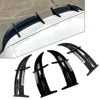 2 Adet Araba arka çatı spoileri Pencere Kanat Trim ABS Dekorasyon Volkswagen Golf MK6 GTI R 2002 2003 2004 2005 2006