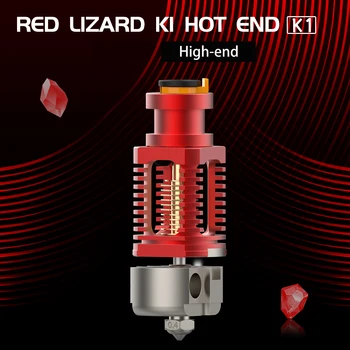 3D Yazıcı Parçası Kırmızı Kertenkele K1 Alüminyum Monte Kaplama Ayrılabilir Hotend V6 Hotend Voron 2.4 Prusa İ3 MK3 Kossel Ekstruder