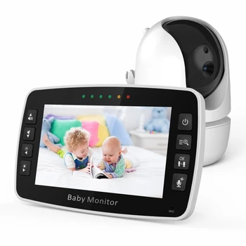 4.3 İnç IPS Ekran Kablosuz PTZ İnterkom bebek izleme monitörü Sıcaklık Göstergesi dadı kamerası Uzun Mesafe Bebek Bakıcısı Kamera