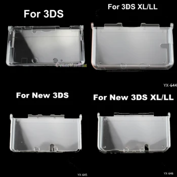 4 modelleri Toptan Yeni 3DS XL LL Şeffaf Kristal Şeffaf Sert deli kılıf Kapak Oyun Konsolu Koruyucu Plastik 3DS XL LL