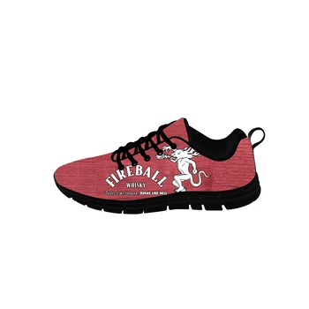Ateş topu Tarçın Düşük Üst Sneakers Viski Mens Womens Genç rahat ayakkabılar Tuval koşu ayakkabıları 3D Baskılı Hafif ayakkabı