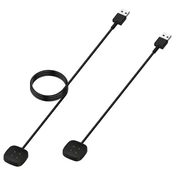 Değiştirilebilir USB şarj aleti Fitbit Şarj 3 4 akıllı bilezik USB şarj kablosu Fitbit Sense 2 Bileklik Dock Adaptörü 30/100CM