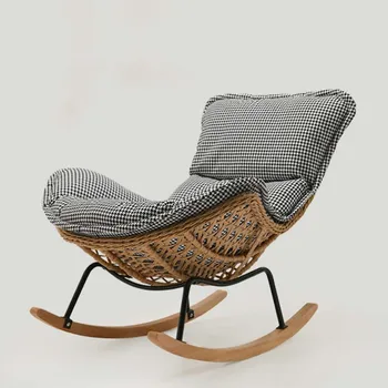 Ergonomik Contemporain Sandalyeler Parti Yatak Odası Modern Tembel Sevimli Oturma Odası sallanan sandalye Kat Tasarımcı Mueble Salon Tv Tasarım