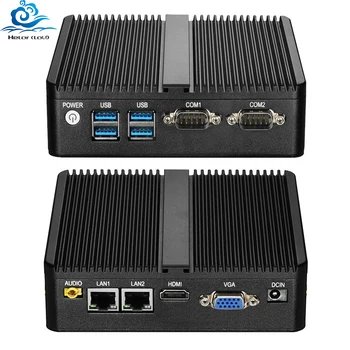 Fansız Mini PC Intel Celeron J4125 2x Gigabit LAN 2x RS232 HDMI VGA Mini PCIE WıFı / 4G 4x USB Desteği Windows Linux