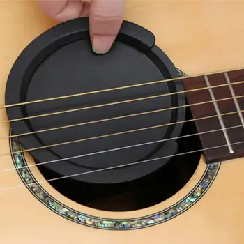 Gitar Parçaları Hafif Yüksek Mukavemetli Taşınabilir Akustik Gitar Silikon Ses Deliği Kapağı Ses Deliği Kapağı Durdurma Sesi
