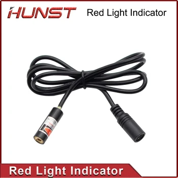 HUNST Kırmızı noktalı ışın ışık 650nm 5V 10mW Kızılötesi Ayarlanabilir Lazer Modülü Bulucu ve Adaptörü Fiber Markalama veya Kesme Makinesi