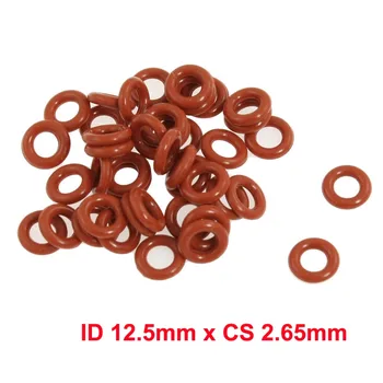 ID 12.5 mm x CS 2.65 mm silikon o ring kauçuk sızdırmazlık contası o-ring kırmızı