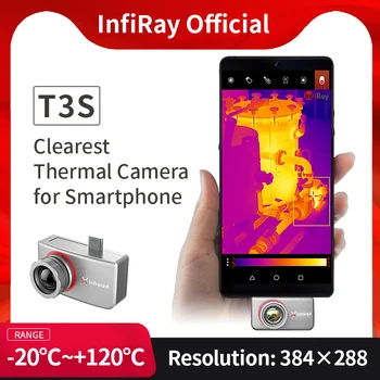 Infiray Kızılötesi termal kamera T3S / T3 PRO Monoküler Termal Kamera Gece Görüş Termal Kapsam 25Hz Açık Avcılık Lazer