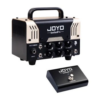 JOYO BanTamp Meteor II Mini gitar amplifikatörü 20W Preamp Çift Kanallı Hibrid Tüp Gitar AMP Ayak Anahtarı ile