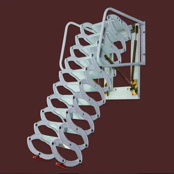Katlanır Çatı Merdiveni Merdiven Çelik Metal Büyük Duvara Monte Çatı Duvar Merdiveni 3.1 M Yükseklik Uzatın Katlanır Merdiven Gizli Merdiven