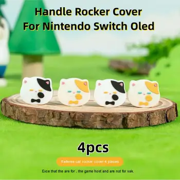 Kolu Rocker Kapak Nintendo Anahtarı İçin Oled Rahat Silikon Hakem Kedi Kapaklar kaymaz koruma kapağı Oyun Aksesuarları