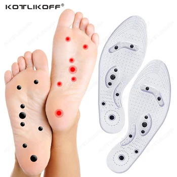 KOTLIKOFF Manyetik Terapi Tabanlık 8 Adet Mıknatıs Masaj Sağlık Ayakkabı Pedi Erkekler Kadınlar Gevşeme Ayak Bakımı Konfor Kilo Kaybı Tabanı
