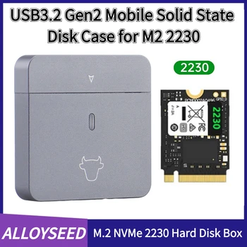 M. 2 NVMe 2230 Sabit Disk Kutusu USB3. 2 Gen2 Mobil katı hal diski Durumda Tak ve Çalıştır SSD Muhafaza Alüminyum Alaşımlı M2 2230 SSD