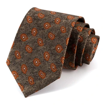 Marka Yeni İş İş Kravat 8 CM Geniş Lüks Kravatlar Erkekler için Moda Vintage Beyefendi Kravat erkek Hediye Kutusu İle