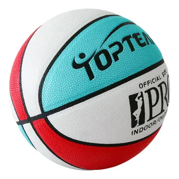 Mavi ve Siyah Basketbol Standart No. 7 Oyun Topu Drop Shipping Yüksek Kalite Kapalı ve Açık Özelleştirme Pu Basketbol