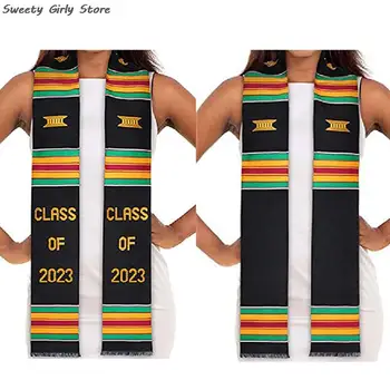 Mezuniyet Kanat Sınıfı 2023 Töreni Parti Saten Düz Onur Çaldı Lisans Elbisesi Eşarp Yetişkin Okul Mezuniyet Eşarp Şerit