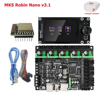 MKS Robin Nano V3.1 kontrol panosu TS35 dokunmatik ekran 32bit Robin wifi 3D Yazıcı parçaları ender 3 yükseltme denetleyici