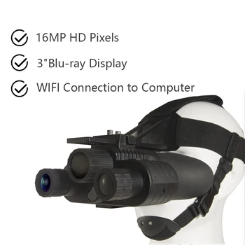 NV-880 Profesyonel kızılötesi gece görüş Dijital zoom 8x16 MP 1080 P HD destekler WİFİ bağlantısı için fotoğraf / video oynatma