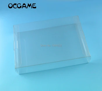 OCGAME Nintendo oyun kutuları Şeffaf şeffaf SNES için N64 Oyun kutusu Koruyucu Kılıf CIB oyunları plastik PET Koruyucu 100 adet / grup