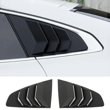 Pencere Panjur Yan Havalandırma Trim VW ARTEON CC 2019 İla 2022 Araba Arka Pencere Panjur Kapağı Trim Parlak Siyah Aksesuarları