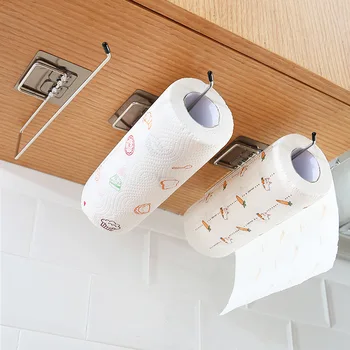 Rulo kağıt havlu tutucu Banyo Depolama kağıt havlu tutacağı Mutfak Duvar Kanca tuvalet kağıdı Standı ev düzenleyici Tuvalet Aksesuarları