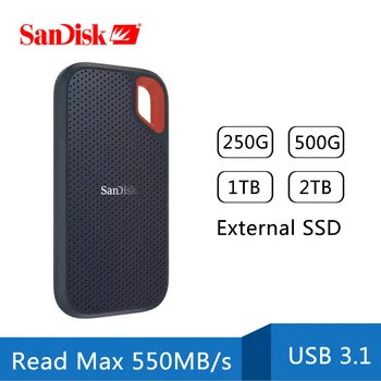 SanDisk 2tb Tip-c Taşınabilir SSD 1tb 500GB 550M harici sabit disk USB 3.1 HD SSD sabit disk 4TB katı hal diski Dizüstü Bilgisayar için