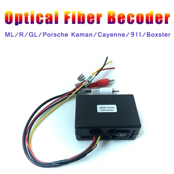 Ses girişi benz W164 W251 fiber kutusu aux fiber optik ML GL R SLK cayenne dekoder boxster cayman amplifikatör BOSE