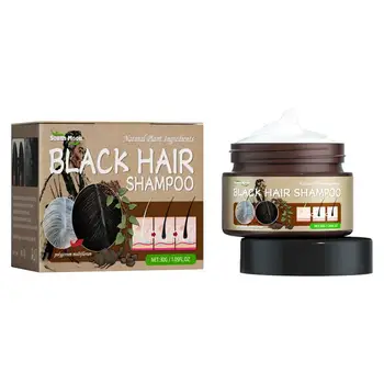 Siyah şampuan 30g Kademeli Saç Rengi Daha Güçlü Ve Sağlıklı Saçlar İçin Saç Tedavileri Bitkisel Polygonum Şampuan Polygonum