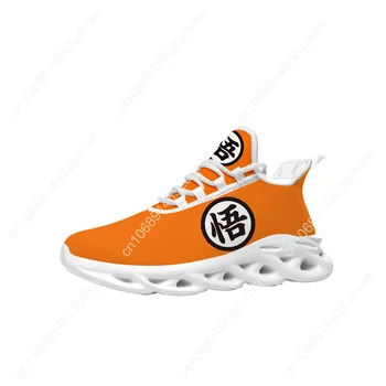 Sıcak Ejderha Ustası Goku Logo Flats Sneakers Mens Womens Yüksek Kaliteli Spor koşu ayakkabıları sneaker Custom Made Ayakkabı