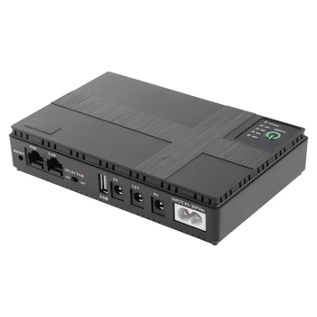 Taşınabilir Mini UPS Kesintisiz Güç Kaynağı POE5V9V12V Wifi, Yönlendirici Yedek Güç Adaptörleri 10400MA