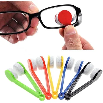 Taşınabilir Çok Fonksiyonlu Gözlük Temizleme Ovmak Gözlük Güneş Gözlüğü Gözlük Mikrofiber Temizleyici Fırçalar Gözlük Aksesuarları