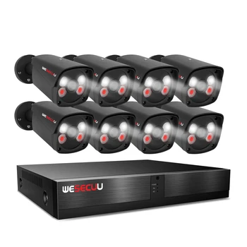 WESECUU fabrika fiyatları poe cctv sistemi kamera gözetleme sistemi ıp kamera cctv sistemi kamera