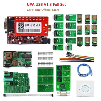 Yeni UPA-USB Programcı V1. 3 Tam Adaptörler İle TMS NEC Ana Ünite ECU Chip Tuning Jumper ve Konnektör Eeprom Kartı Kablosu