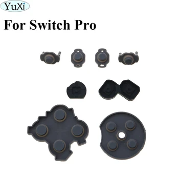 YuXi 1 Takım ABXY Çapraz Düğme İletken Lastik Pedi NS Pro Denetleyici Nintendo Anahtarı Pro Denetleyici Silikon Düğme